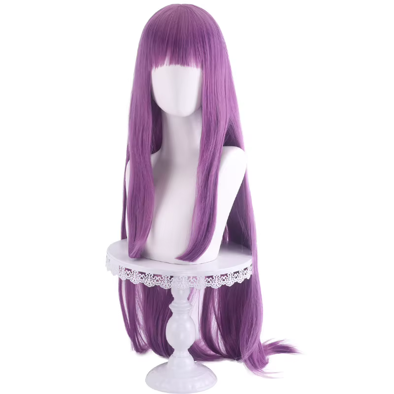 Perruque de Cosplay droite pour femmes, Tokyo Mew Mew Fujiwara Zakuro, cheveux longs violets pour fê