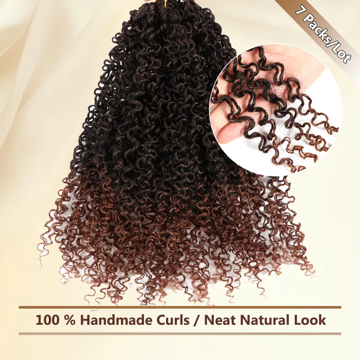 Yanky Twist Crochet cheveux 8 pouces 1/7 paquets bohème Passion torsion printemps Mini torsion Croch