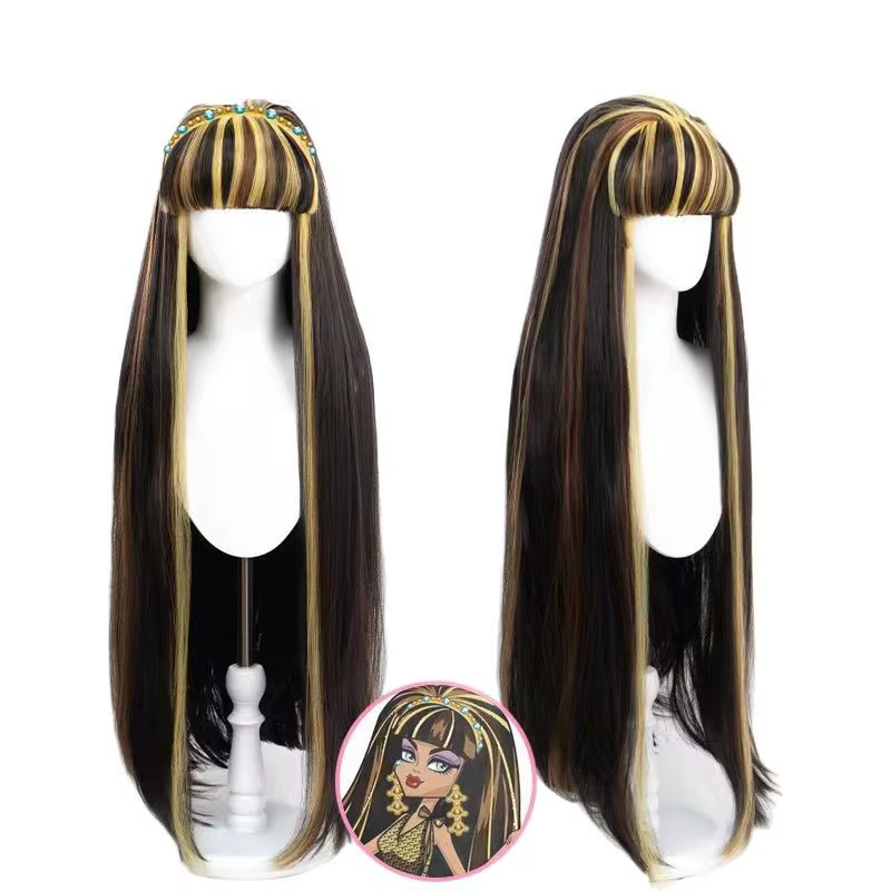 Jeu Cleo de Nil perruque Anime monstre haute Cleo de Nile Cosplay mignon perruque cheveux résistant 