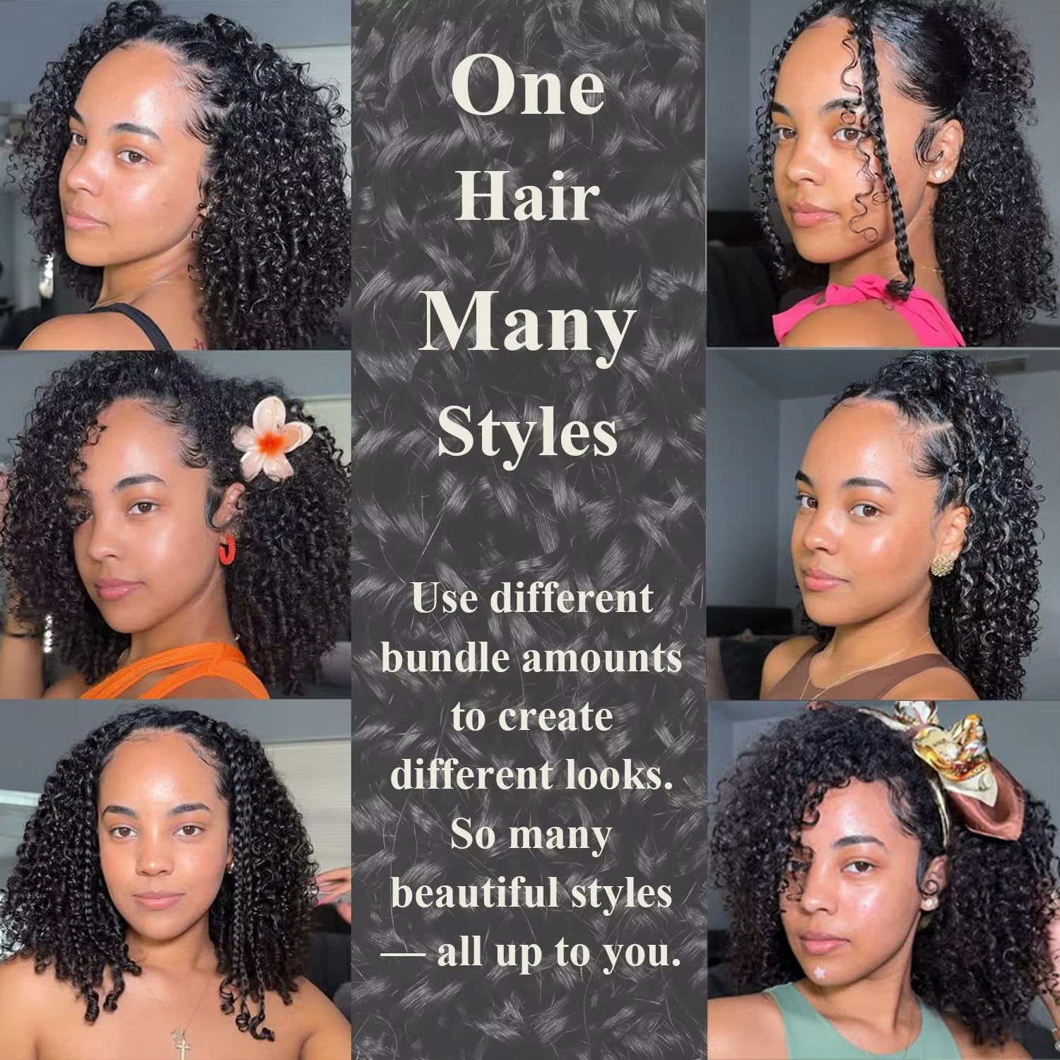 Extensions de cheveux humains au Crochet, cheveux humains bouclés et serrés, pré-séparés, sans nœuds