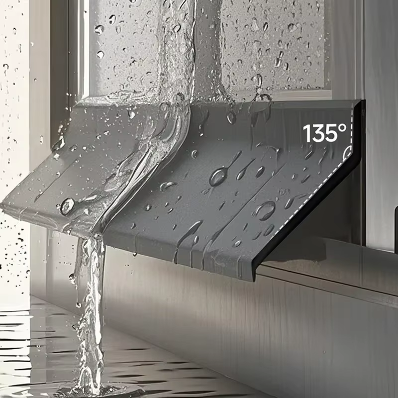    Barrière d'étanchéité flexible pour rebord de fenêtre, protection anti-gouttelettes pour porte, 