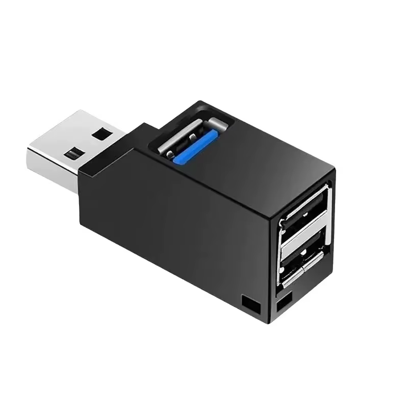 Adaptateur HUB USB 3.0, Mini boîtier répartiteur 1 à 3 ports, USB 2.0 haute vitesse pour PC portable
