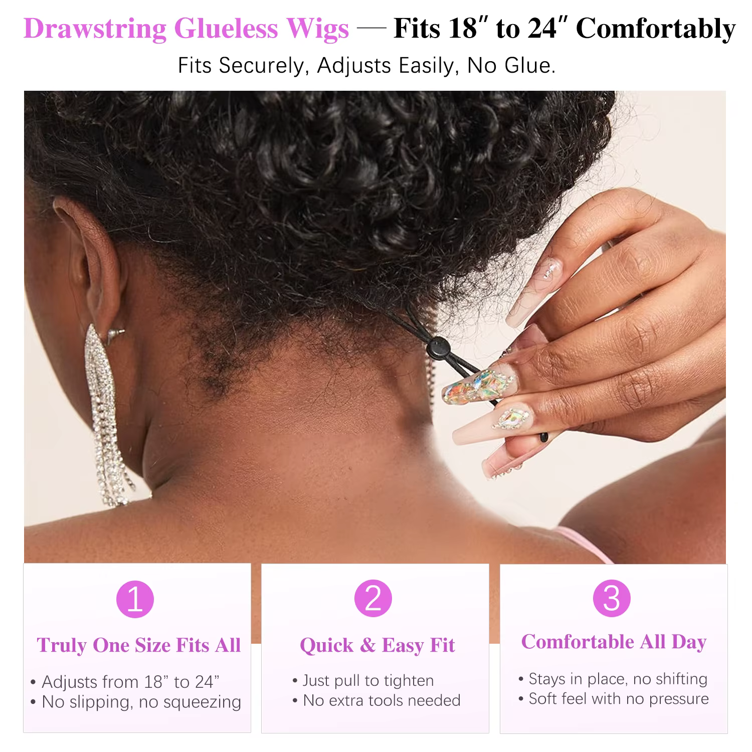 Perruque sans colle en cheveux humains bouclés birmans, perruque à fermeture en dentelle 7x6, adapté
