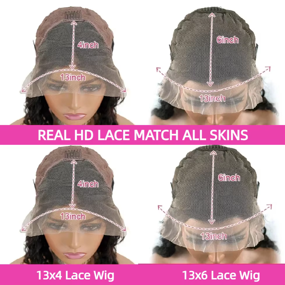 Perruque Lace Front Body Wave 30-36 pouces, densité 200, avec dentelle frontale 13x4 ou 13x6, en che