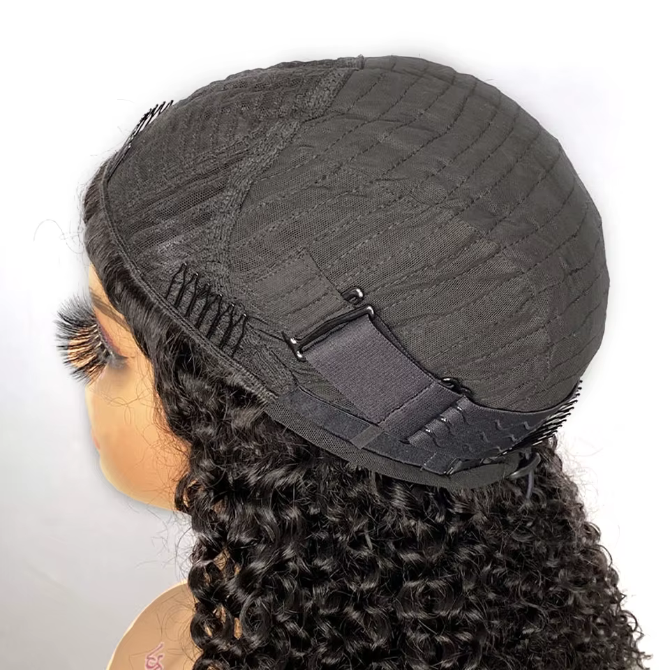 ISEE Hair 3 en 1 demi-perruques cheveux humains avec cordon sans couture Clip Ins vague d'eau ondulé