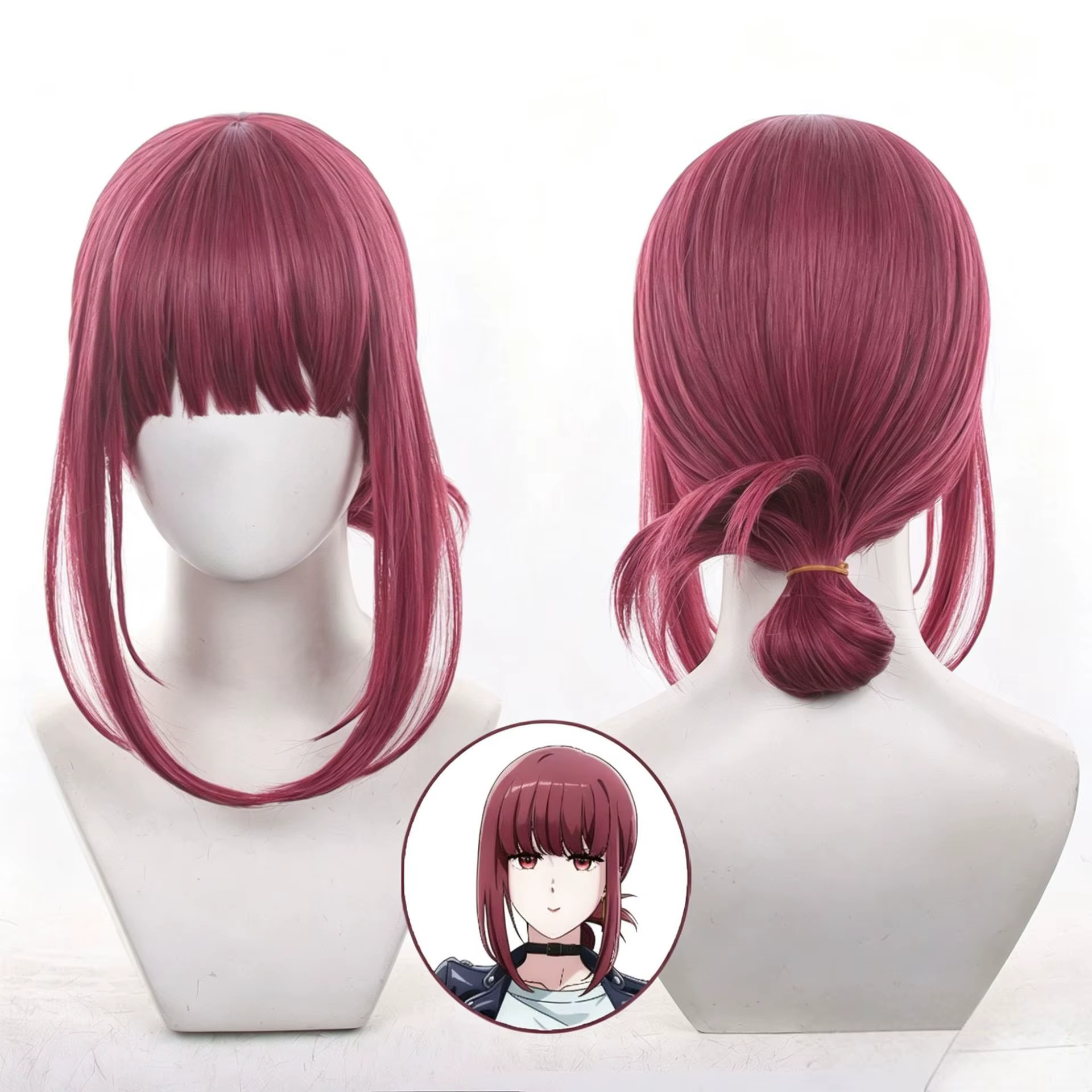 Yamada Perruque de cosplay Tayama, anime, cheveux roux courts, accessoires de cosplay d'Hallowee