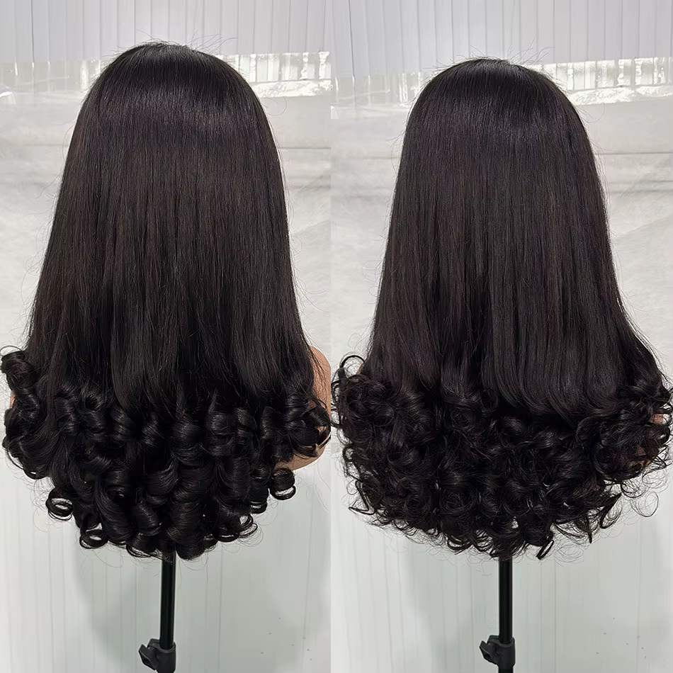 12A Double dessiné oeuf de printemps bouclés vierge perruques de cheveux humains 5x5 HD dentelle san