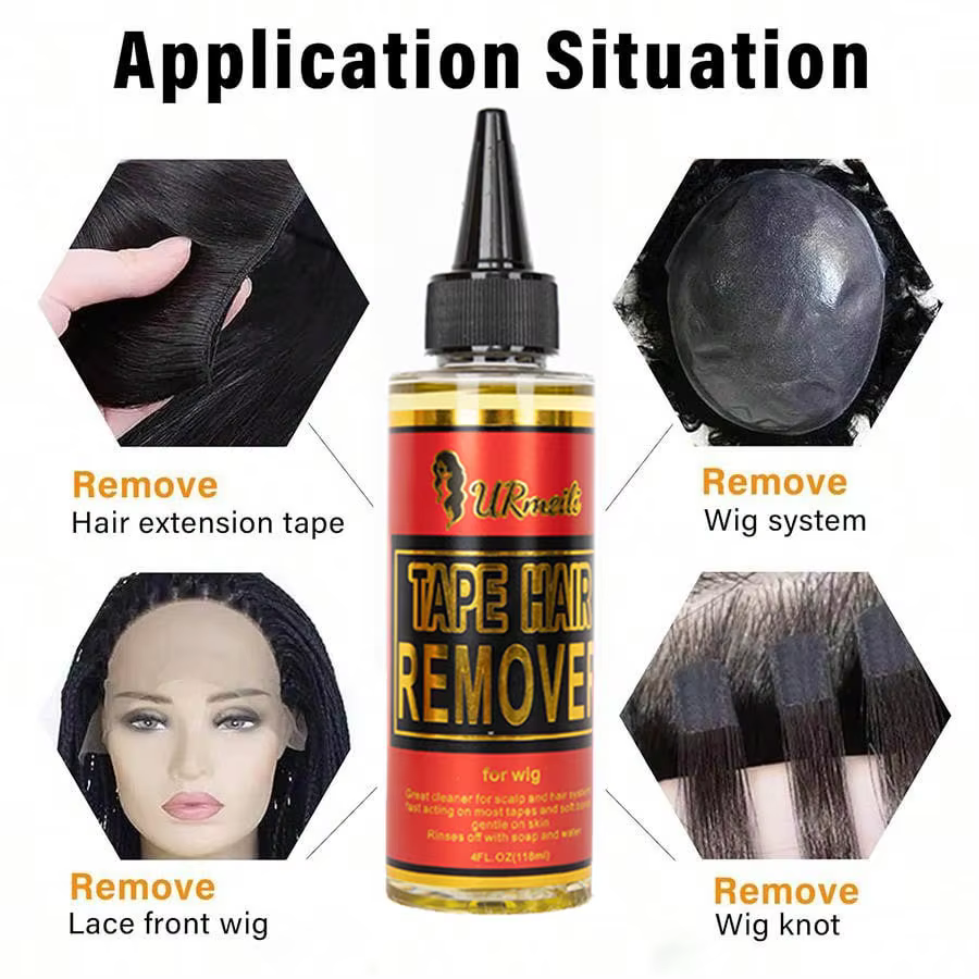 Dissolvant de Colle pour Perruques en Dentelle, Spray de Dissolvant pour Cheveux, Dissolvant de Rési