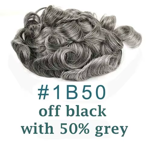 Perruque toupet 100% naturelle pour hommes, cheveux humains, naissance des cheveux naturelle, forte 