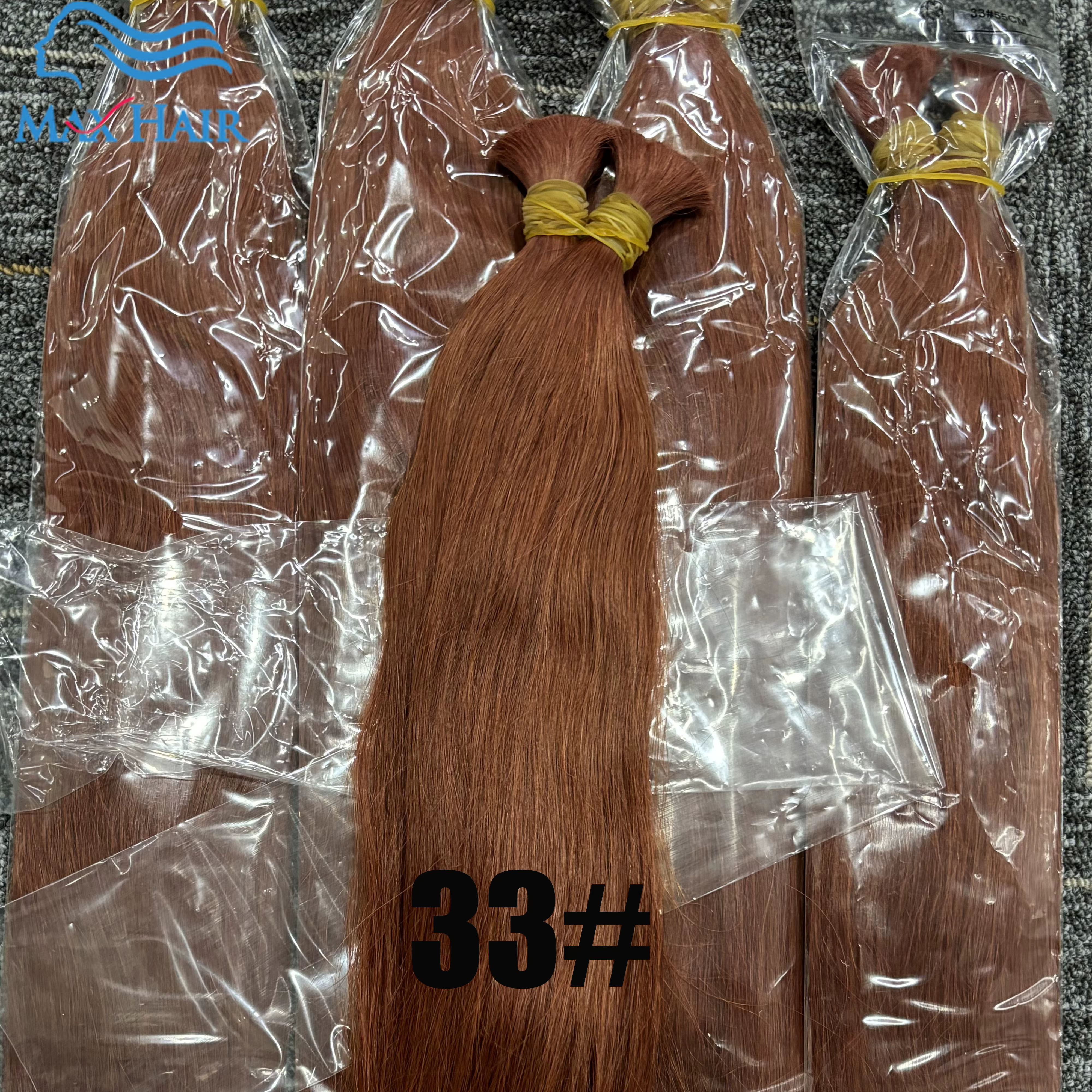 Naturel noir profond couleur marron Cabelo Loiro Vietnamita couleur Blonde cheveux en vrac 613 paque