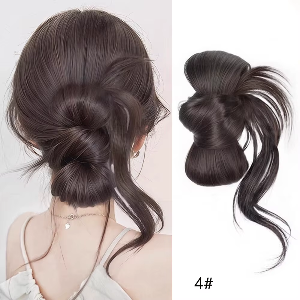 Extensions de cheveux synthétiques à clipser sur le côté, style queue de cheval, avec élégante posti