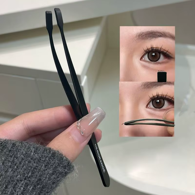 Pince à épiler en acier inoxydable pour faux cils, extensions de cils, épilation, applicateur de cil