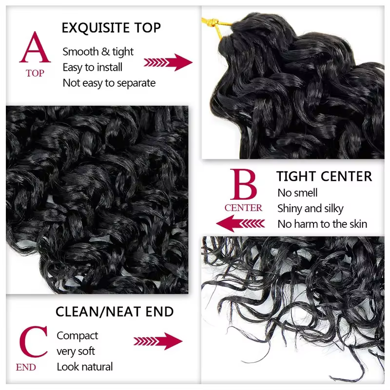 Extensions de cheveux humains brésiliens 12A, bouclés en spirales petites, bouclés crépus, pour croc