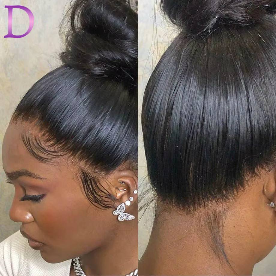 Perruques Cheveux Humains Pleine Dentelle 360 avec Bandes Invisibles Pour Femmes Perruque Brésilienn