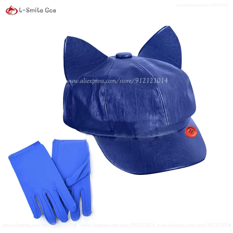 Jeu Mita fou Cosplay perruque 60 cm bleu violet mixte style queue de cheval perruques Mita Anime Cos