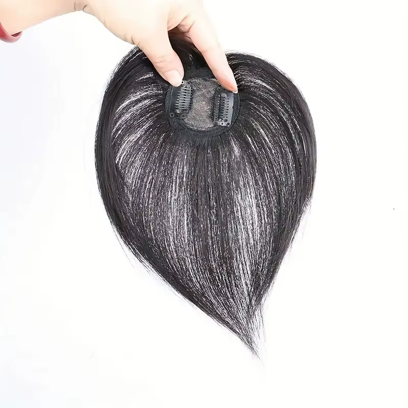 100% vrais cheveux humains Topper pour les femmes postiche brune droite pour le Volume léger remplac