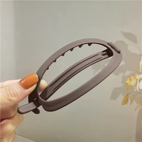 Pinces à cheveux grande boucle plate pince à cheveux pour les femmes avec une simple couleur unie bo