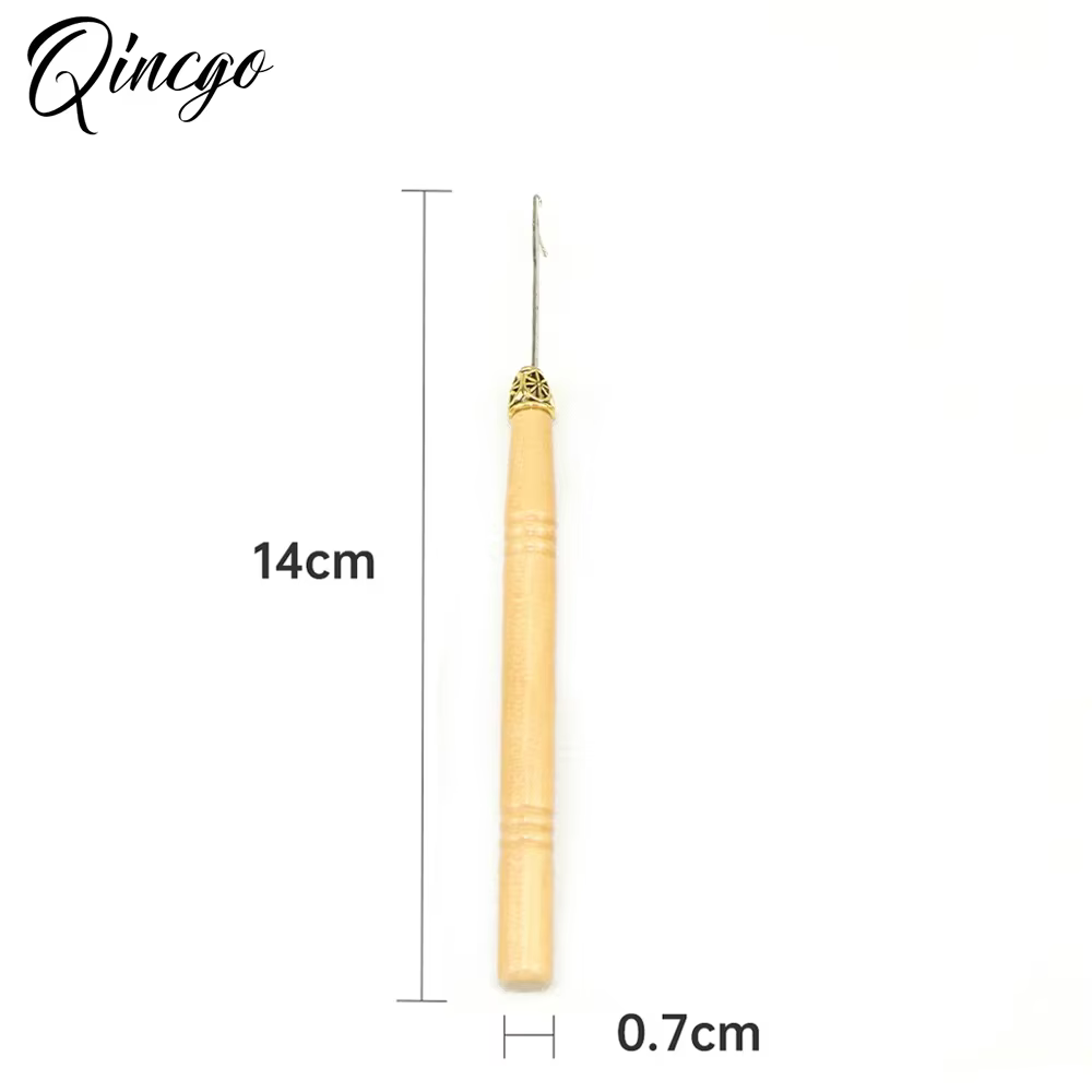 Kit d'outils pour extensions de cheveux - Micro-anneaux, boucles, perles, aiguille à enfiler, croche