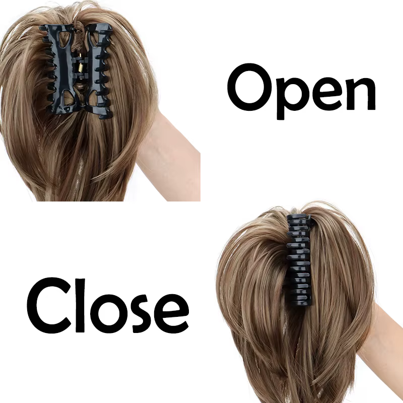 WIGSIN – chouchous synthétiques en désordre, Chignon court et droit, queue de cheval, Extensions cap