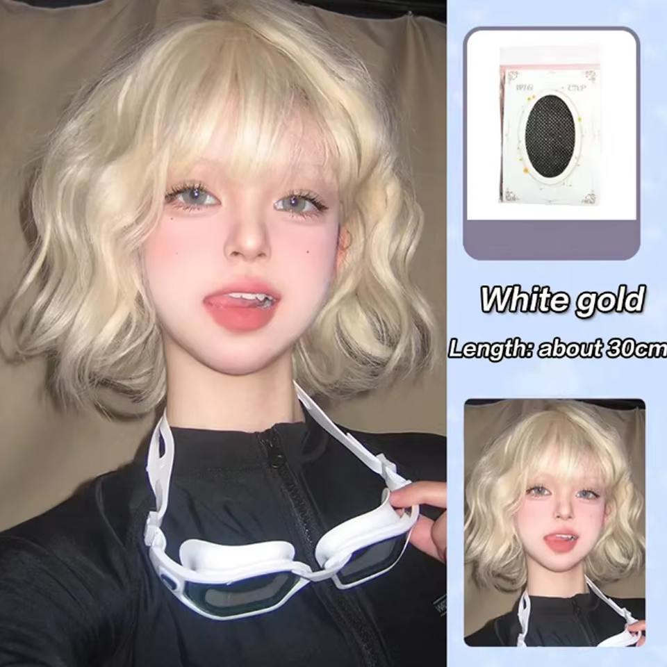 Perruque synthétique longue bouclée pour femme, perruque de Cosplay d'halloween violette dégradée à