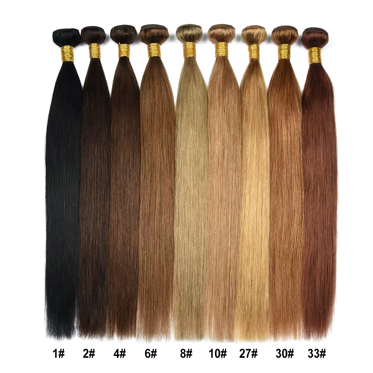 # 6 # 8 # 10 paquets de cheveux humains droits en gros paquets de tissage de cheveux personnaliser E