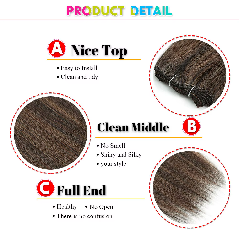 Extensions de cheveux synthétiques ombrées lisses de 26 pouces, 150 g, pour salon, extensions de che