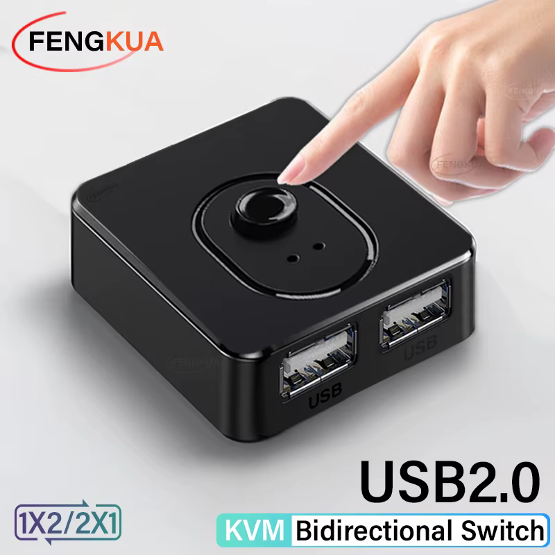 Commutateur KVM USB 3.0 1x2/2x1, Hub USB bidirectionnel USB2.0, extension USB3.0, contrôleur partagé