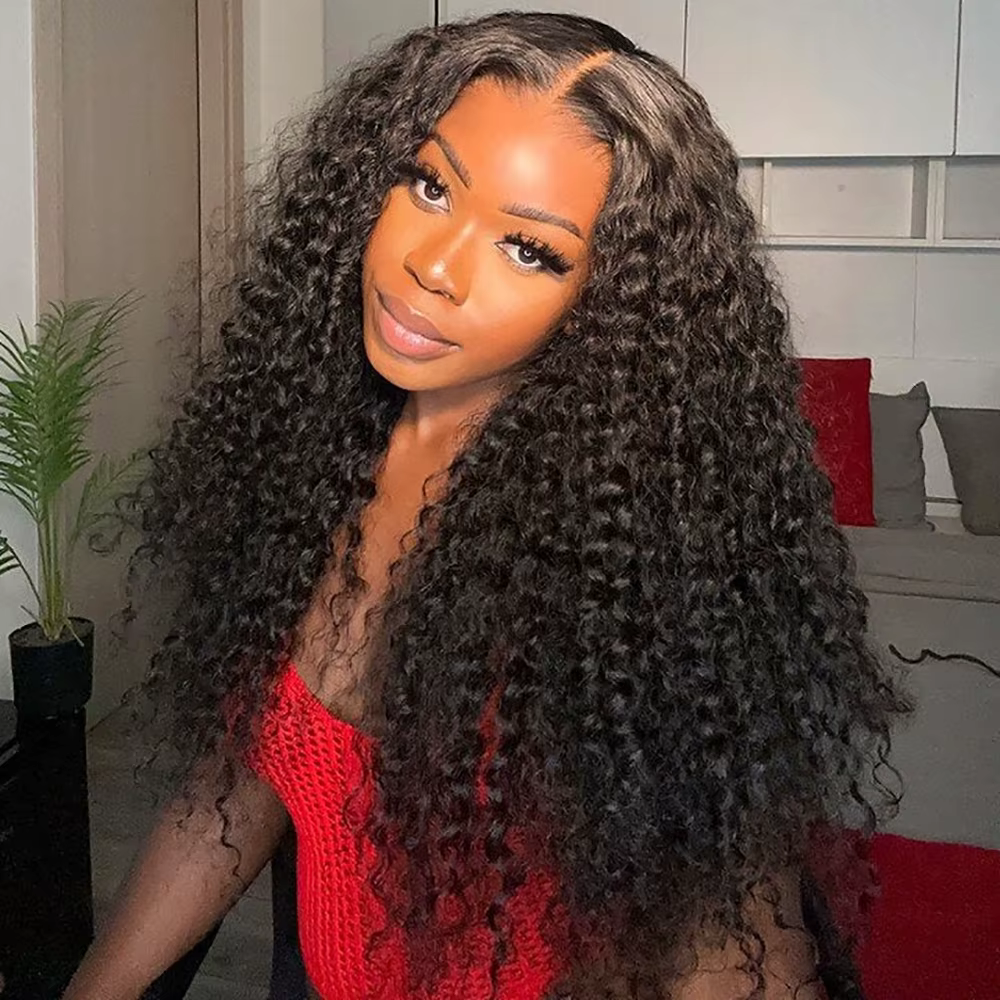 Deep Wave Mèches Avec Closures Deep Wave Tissage Avec Closure 4x4 Closure Tissage Bresilien Deep Cur