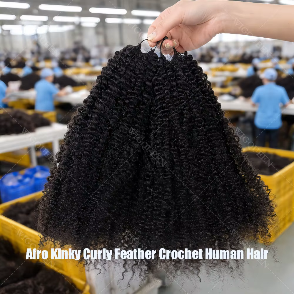 Miracle Knots Afro Kinky Curly Crochet Human Hair Small Spirals Curly Human Crochet Hair For Braid R