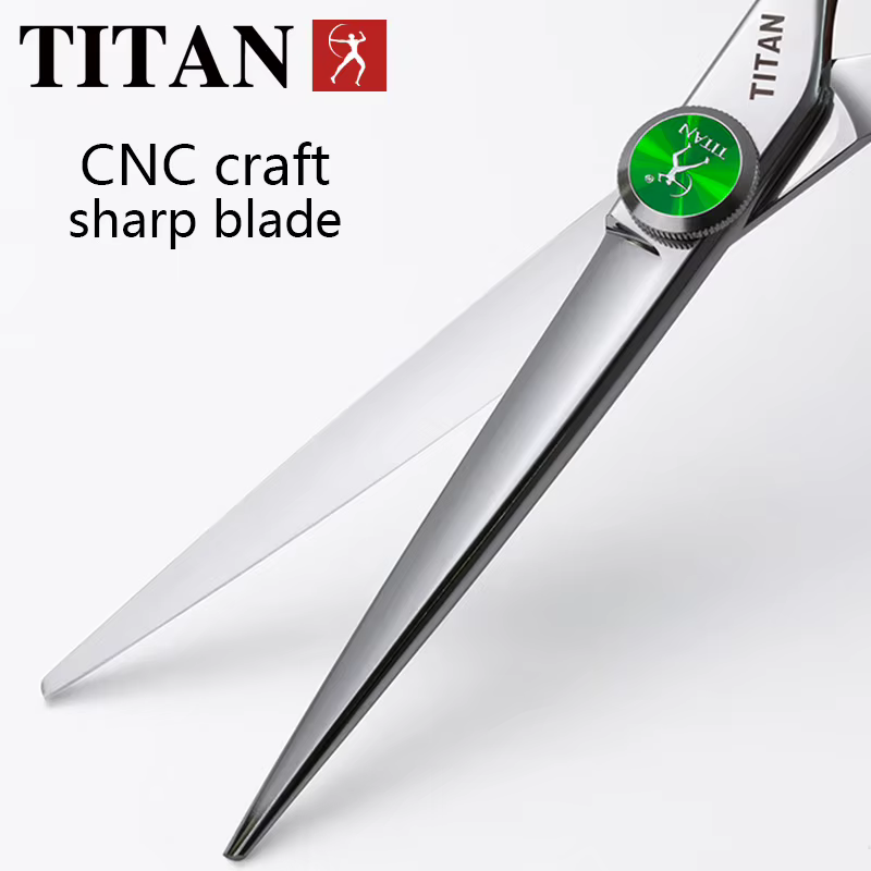 TITAN ciseaux de coiffure professionnels barbier coupe cheveux outil vg10 acier 5.5,6.0,6.5 pouces s