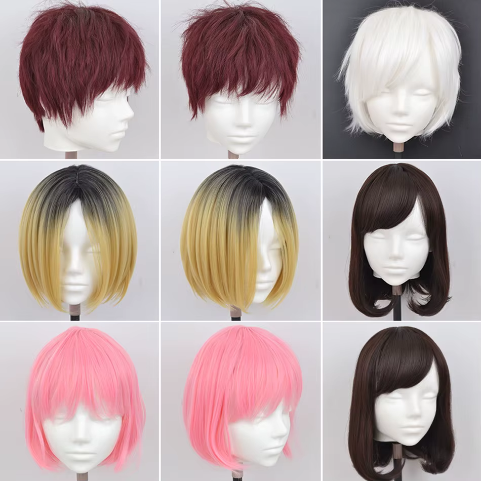 Support de perruque de tête de mannequin avec trépied de perruque réglable, affichage exécutif, épin