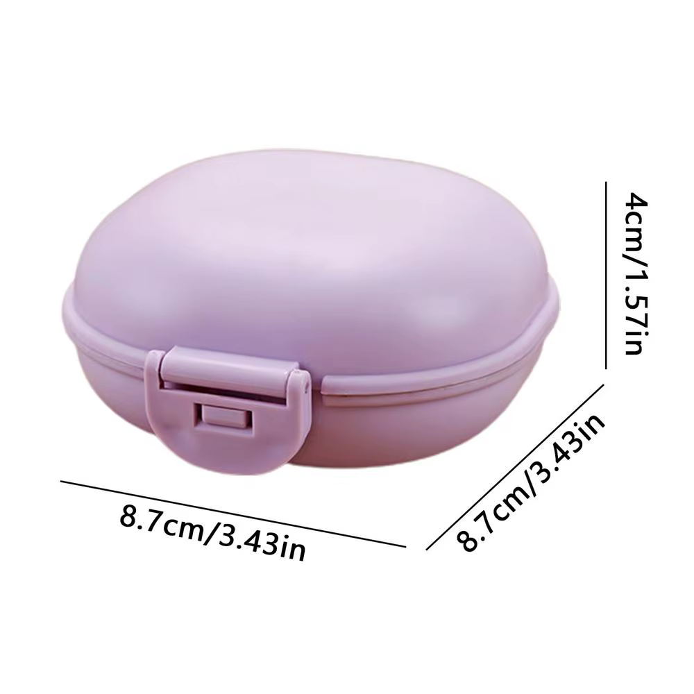 Support de voyage pour barre de shampoing, boîte à savon créative avec couvercle et drain pour salle