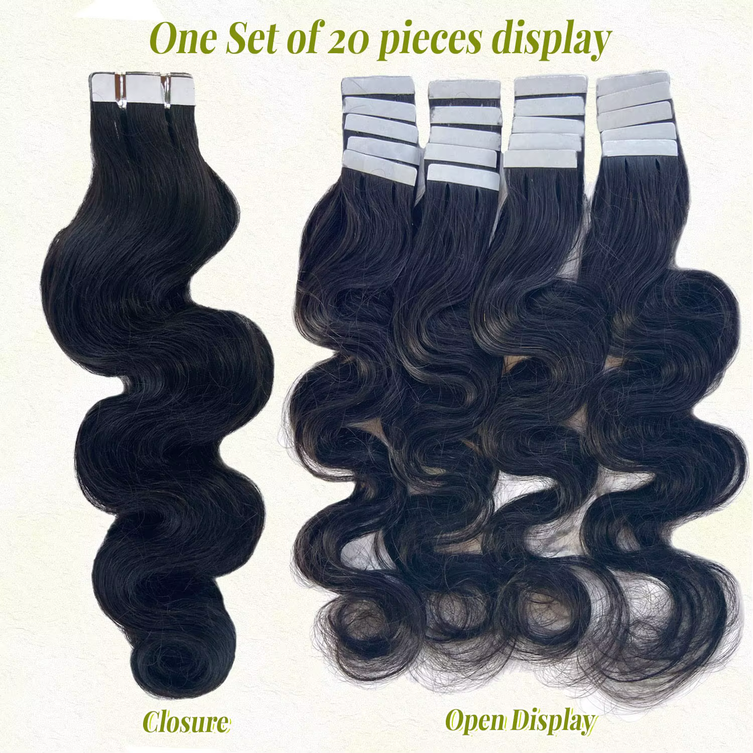 Extensions de cheveux humains Body Wave, vrais cheveux humains, bande dans les cheveux, 100% cheveux