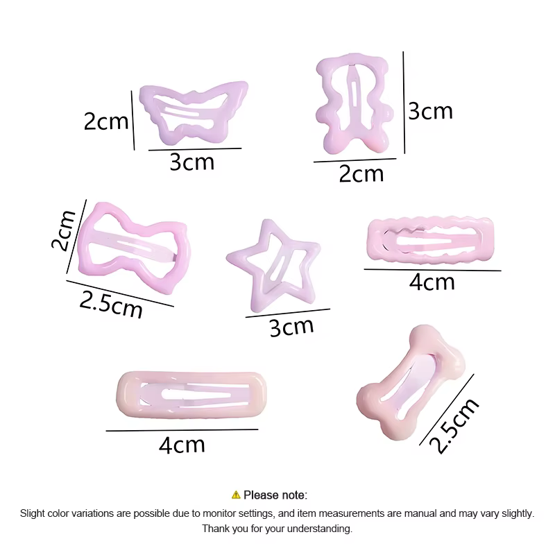 Ensemble de pinces à cheveux étoiles douces et douces, Barrettes sans traction pour bébés filles et