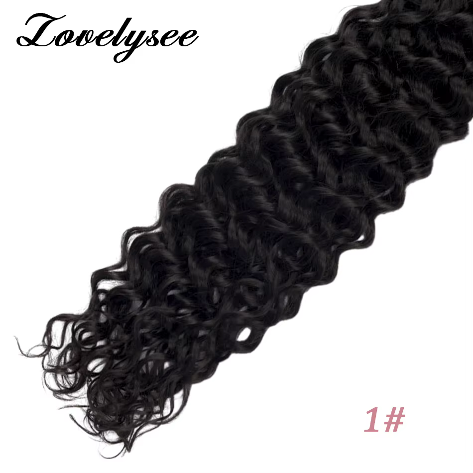 Brian KerCapsule V Tip Extensions de Cheveux Humains Naturels Vague d'Eau, Cheveux Humains Brésilien