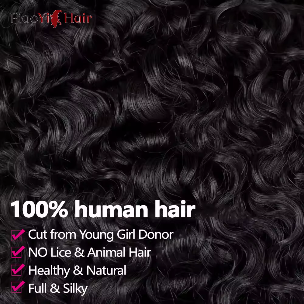 Paquets de cheveux humains bouclés birmans 12A avec fermeture paquets de cheveux humains 100% bruts