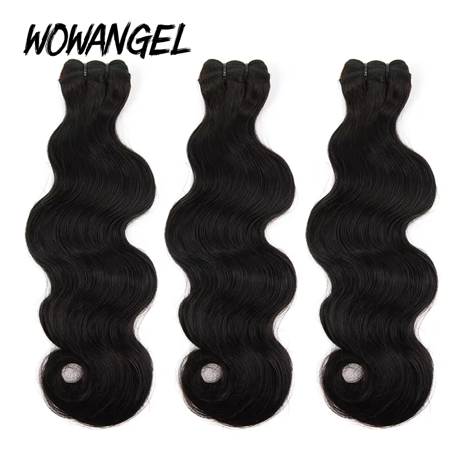 3/4 pièces 28 30 pouces paquets vierge Remy cheveux brésiliens vague de corps cheveux humains couleu