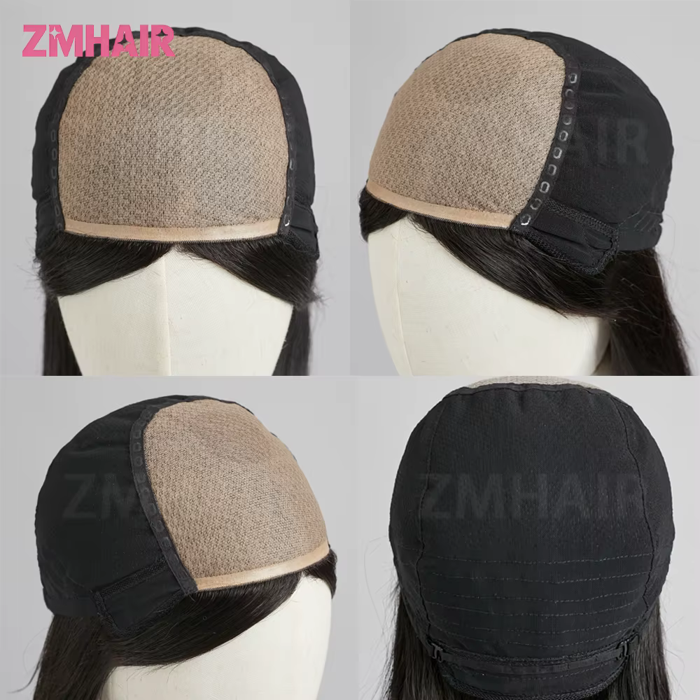 Perruques en cheveux humains avec base en soie 5x5, sans colle, lisses et soyeuses, style brésilien,