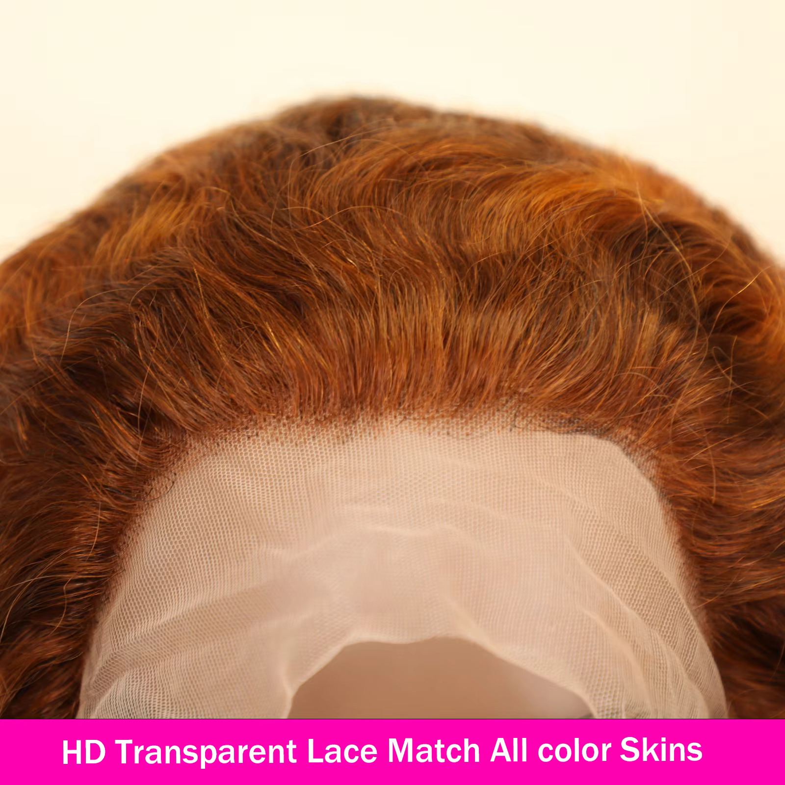 4/350 mettre en évidence vague d'eau 13x4 Transparent dentelle frontale perruque de cheveux humains 