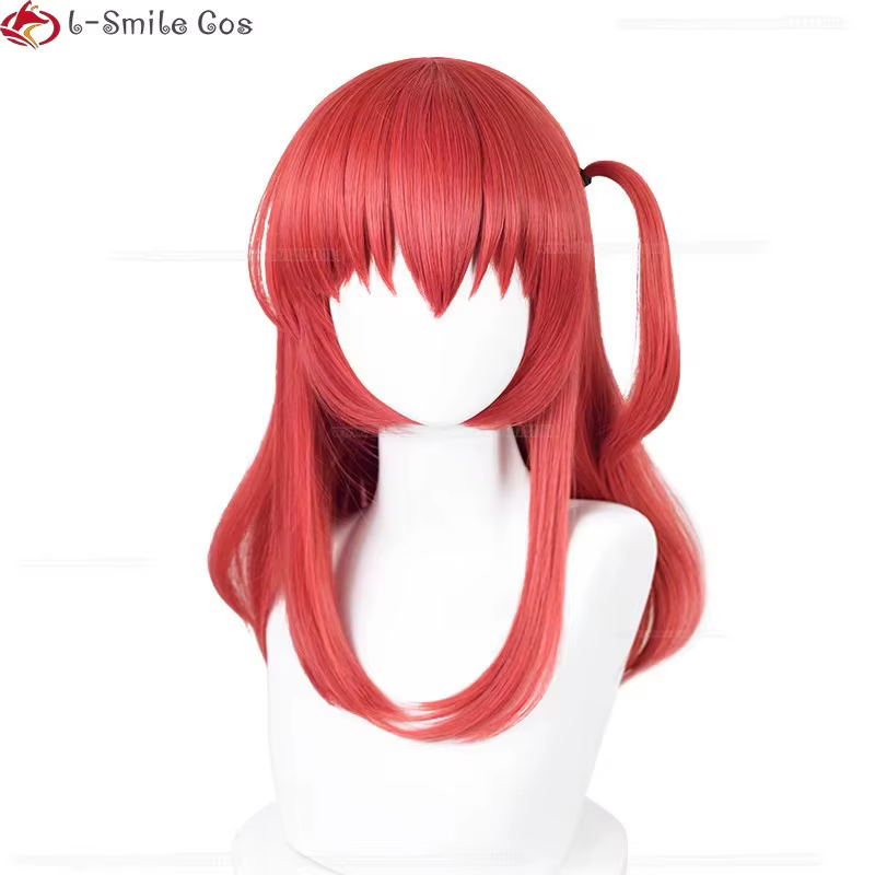 Anime Kita Ikuyo Cosplay perruque 50 cm court rouge Kita Ikuyo femmes cheveux résistant à la chaleur