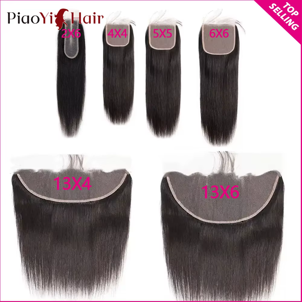 Perruque Lace Frontal Wig brésilienne naturelle, cheveux lisses, 13x6, 13x4, HD, pre-plucked, 4x4, 5