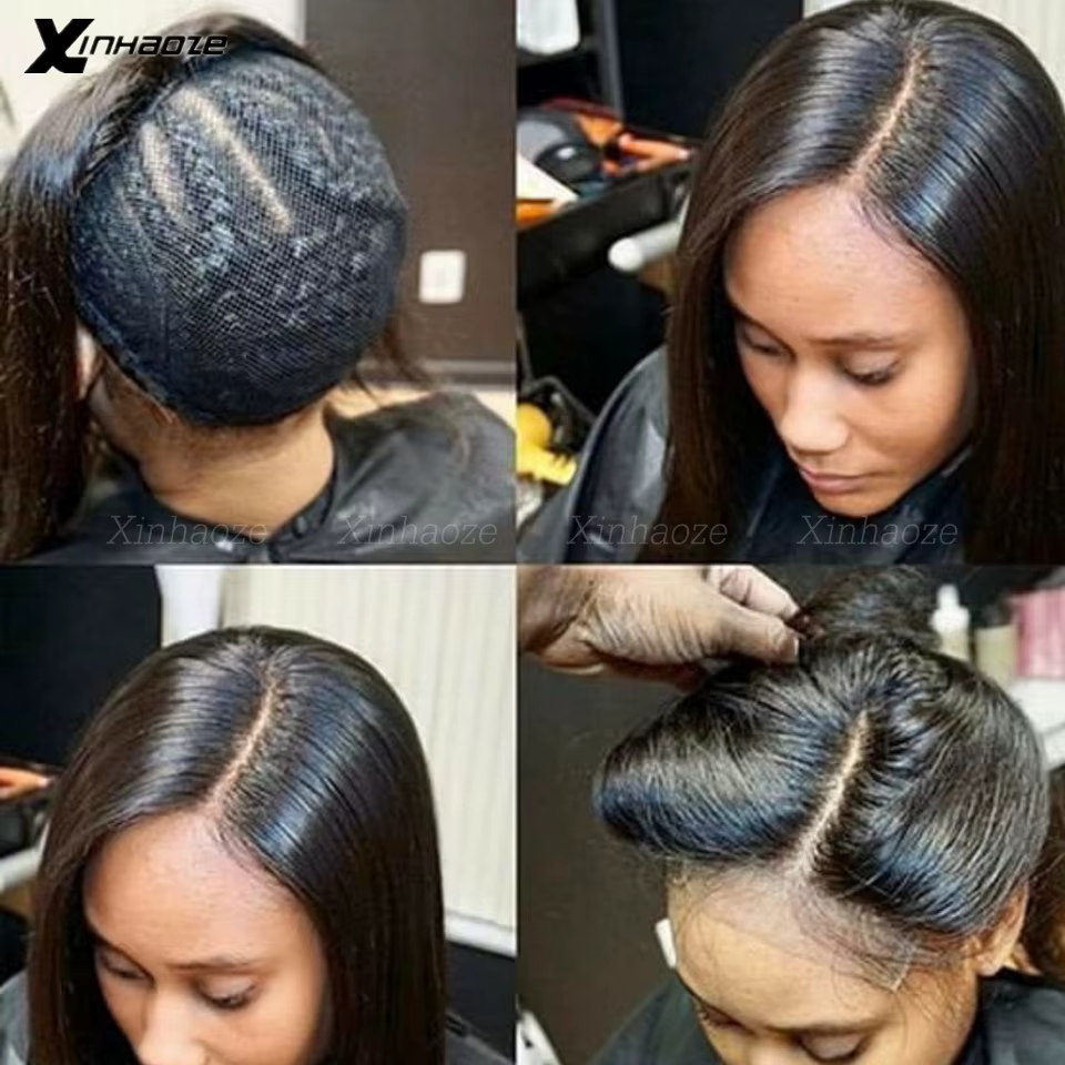# 4 fermeture de Base en soie j5x5 brun foncé fermeture de cheveux humains brésiliens fermeture de v