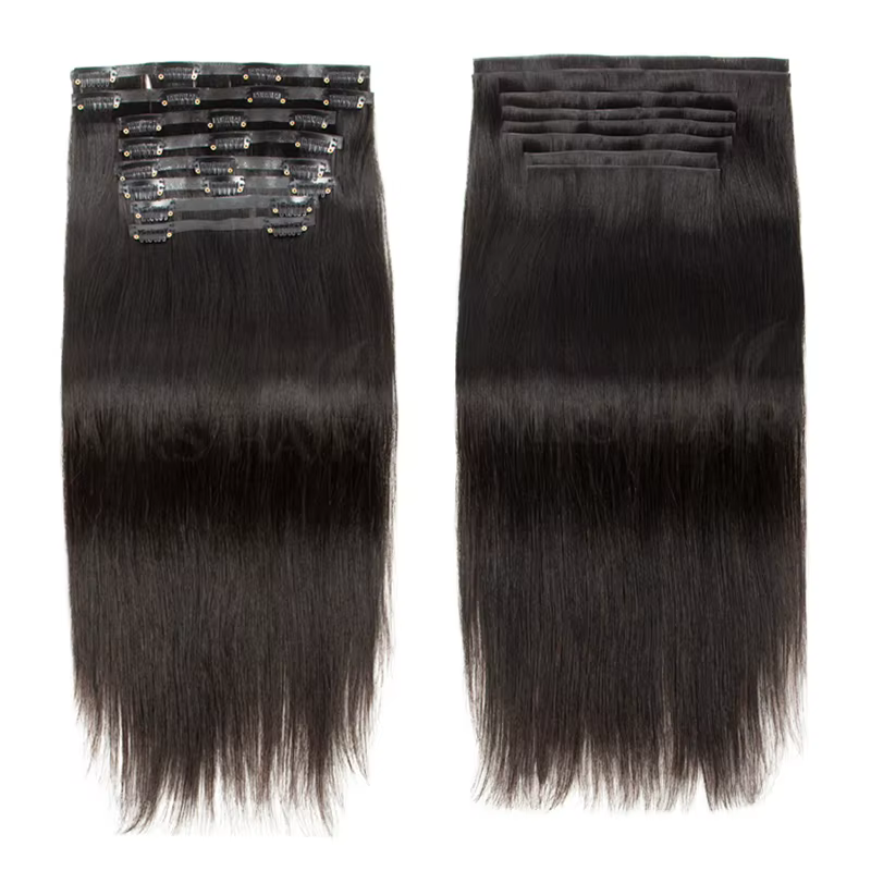 Extensions de cheveux humains invisibles à clipser en PU, trame à ruban sans couture, trame à ruban