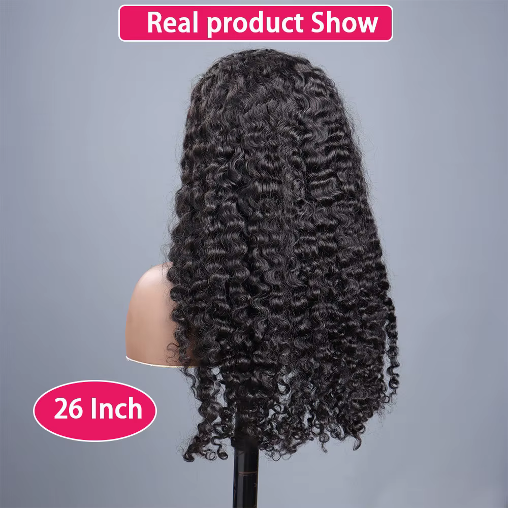 Perruque Cheveux Bouclés Birmanes 13x4 HD Lace Front, Perruque en Cheveux Humains Véritables 5x5 Lac