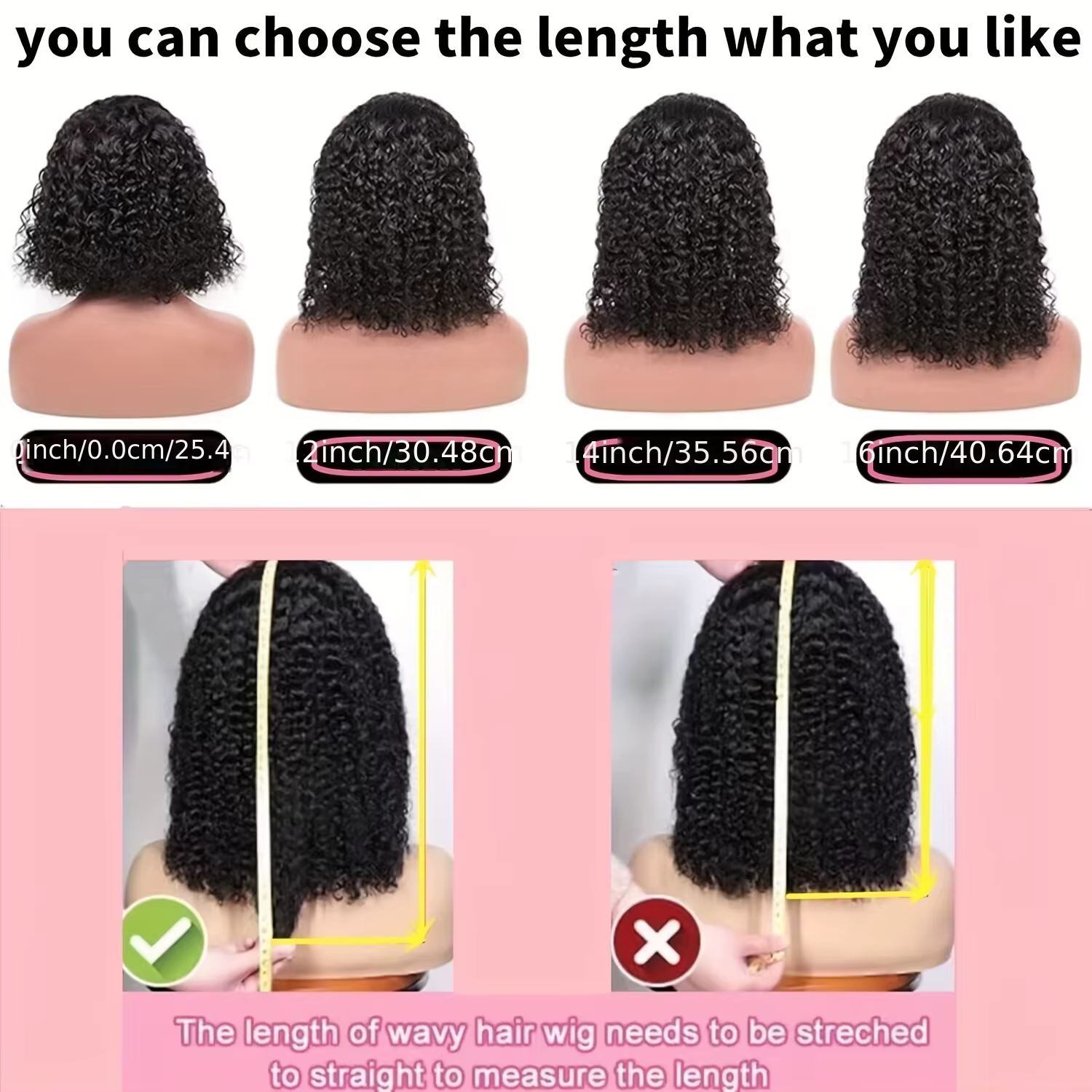 Perruque Bob frisée Heyju 1B en cheveux humains brésiliens, perruque HD Lace avec frange, sans colle