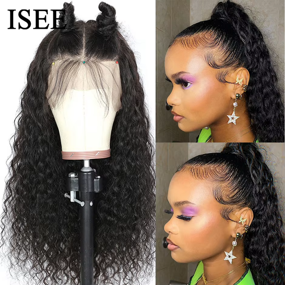 ISEE Hair-Perruque mongole ondulée pré Wiltshire pour femme, extension de cheveux humains, perruque