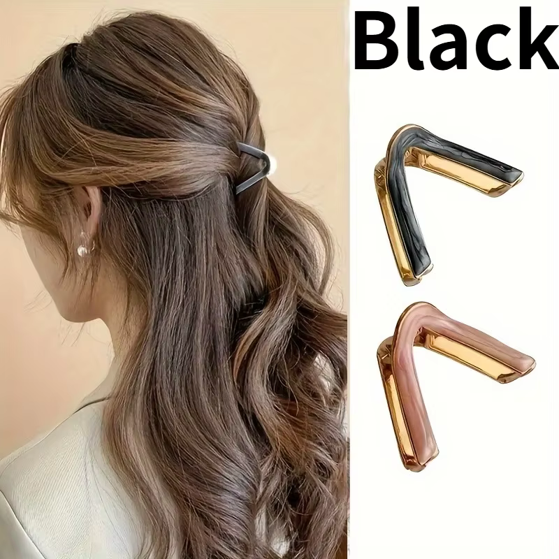 1 pince à cheveux vintage en forme de triangle, élégant petit accessoire pour cheveux pour femme, id
