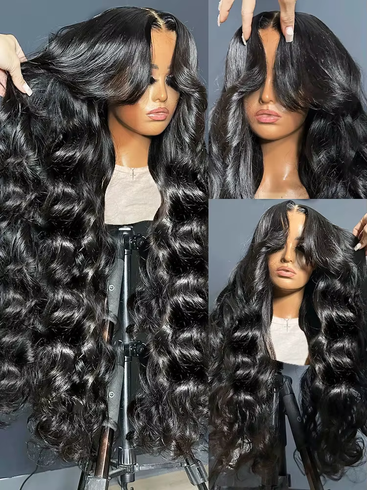 Perruque Lace Front Wig Body Wave Naturelle pour Femme, Cheveux Humains, 13x6, 13x4, HD, Densité 250