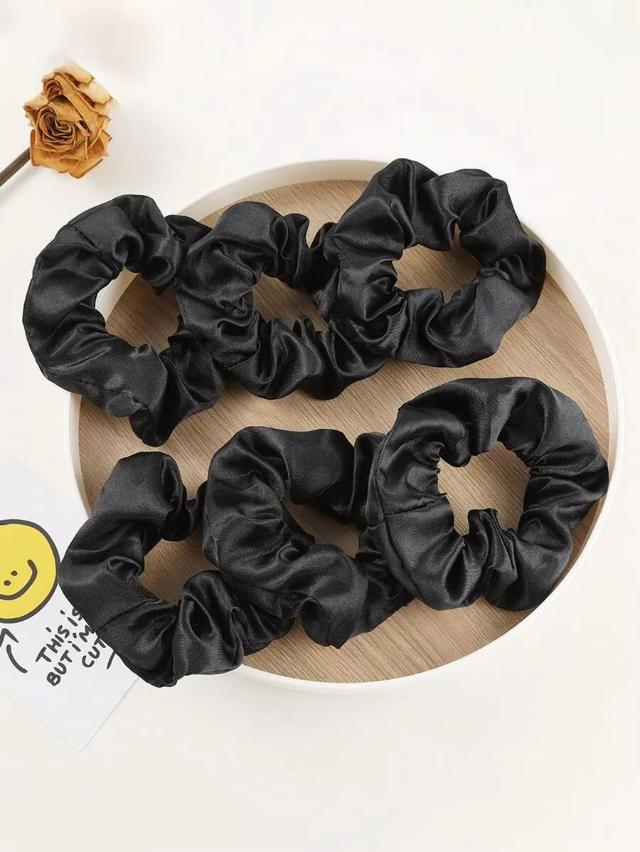 6 pièces chouchous en Satin bandes de cheveux élastiques attaches de cheveux en Satin/velours chouch