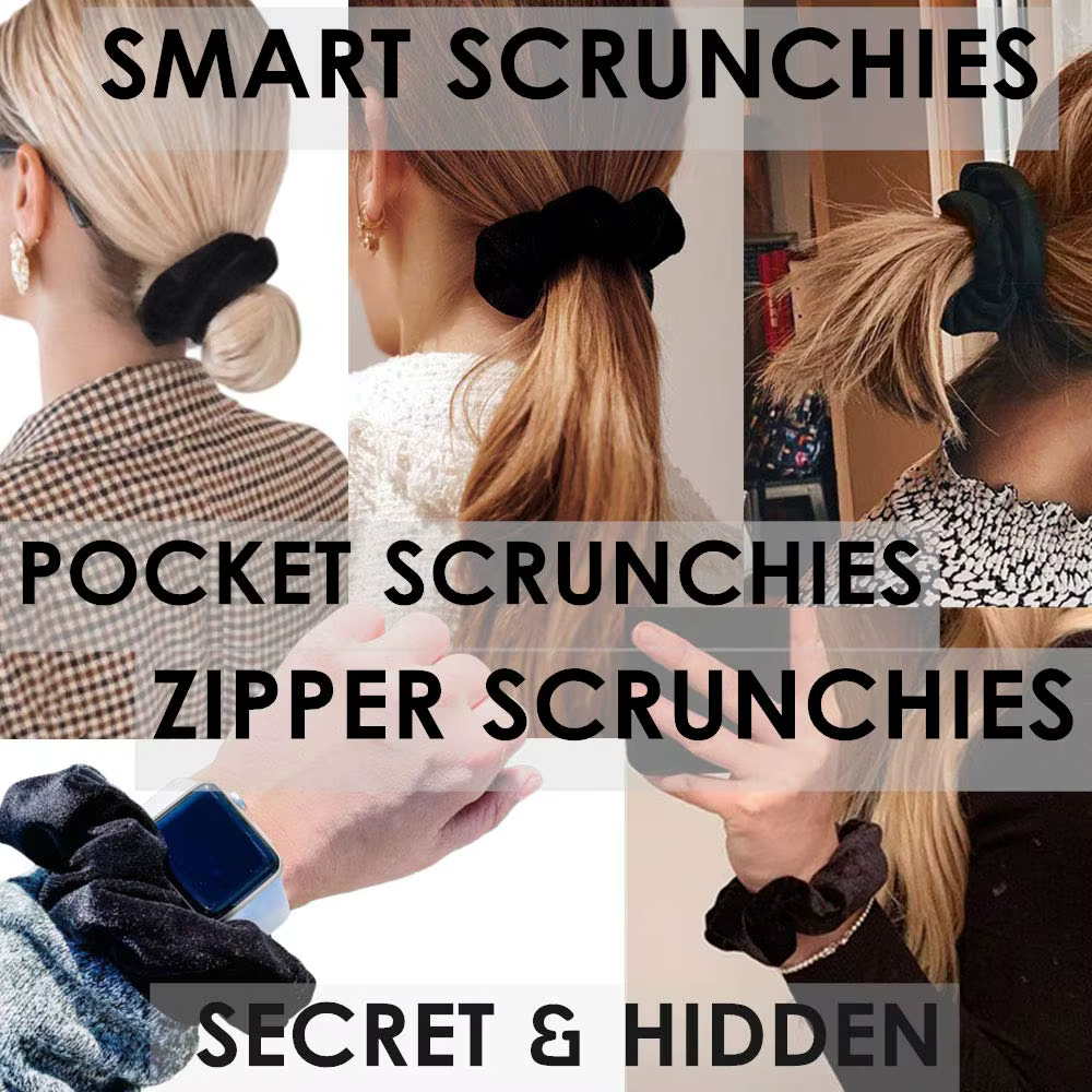 1/3/5 pièces portables ⁣ Étui de rangement pour cravates de cheveux, vue secrète cachée, chouchou po